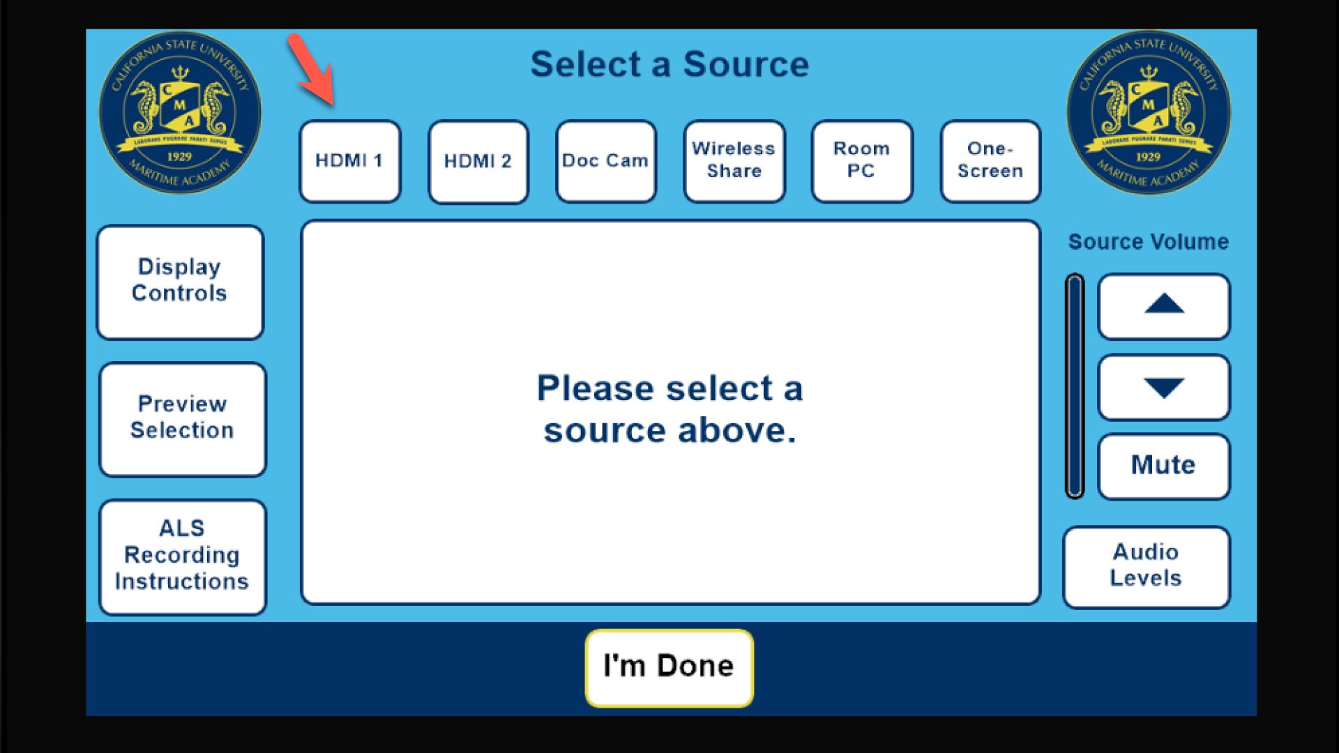 select a source