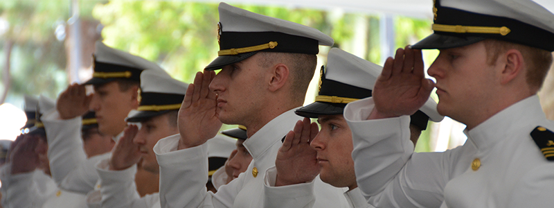Cadets doing a hand salute