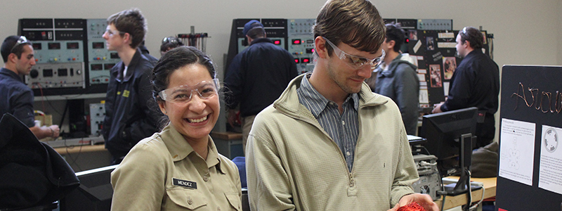  Mechanical Engineering cadets smiling