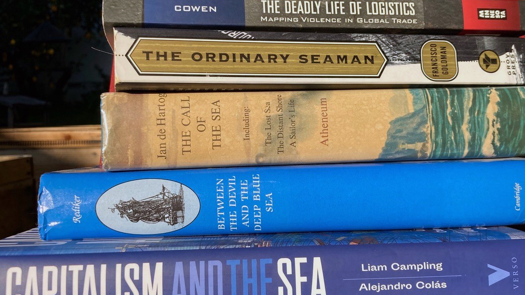 Pile of sea shanty books