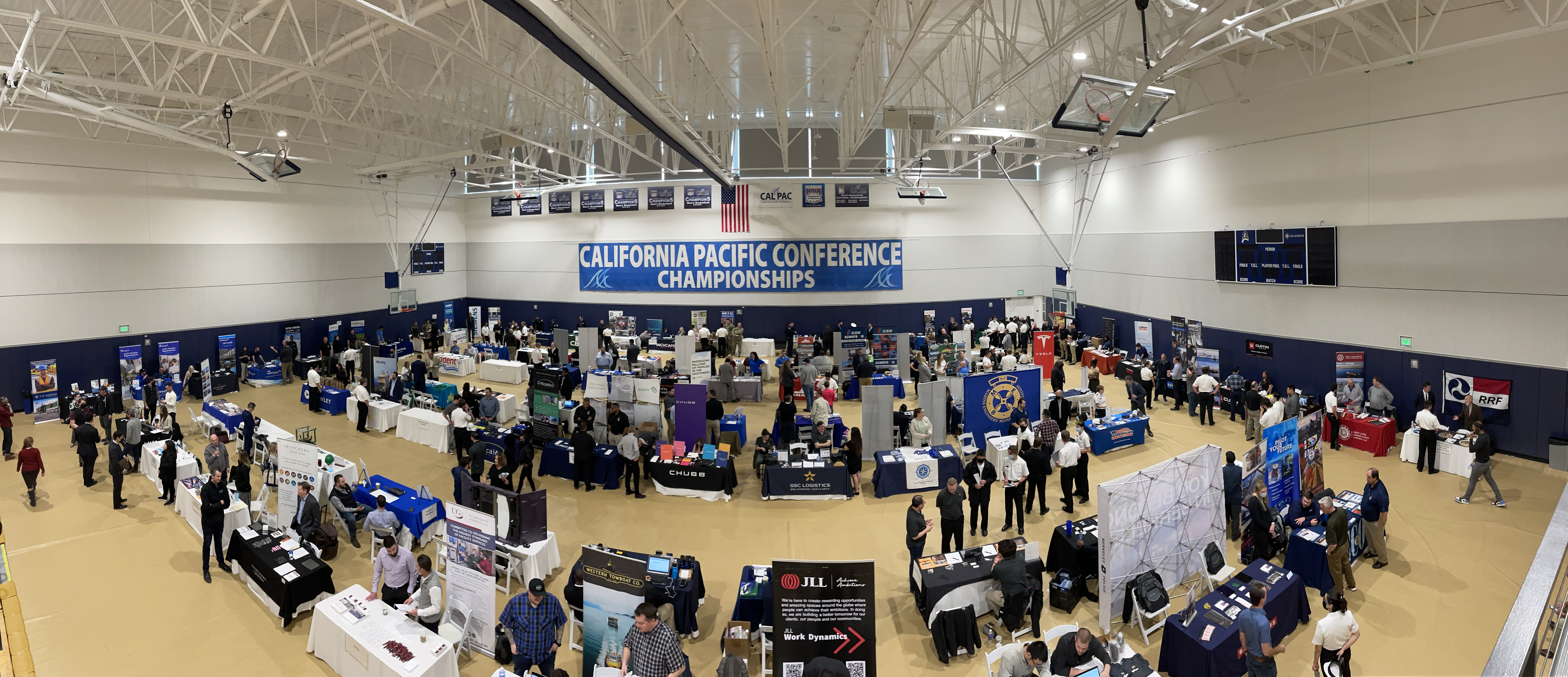Spring 2022 Career Fair at the Physical Education and Aquatic Complex Gymnasium