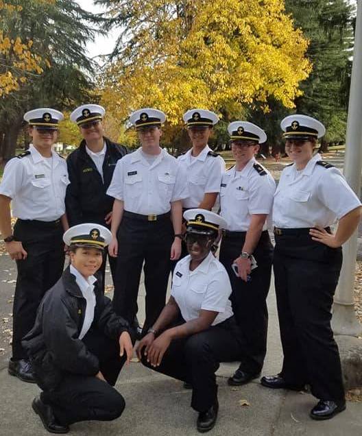 Cadets in Salt & Peppers at Yountville Veterans Home