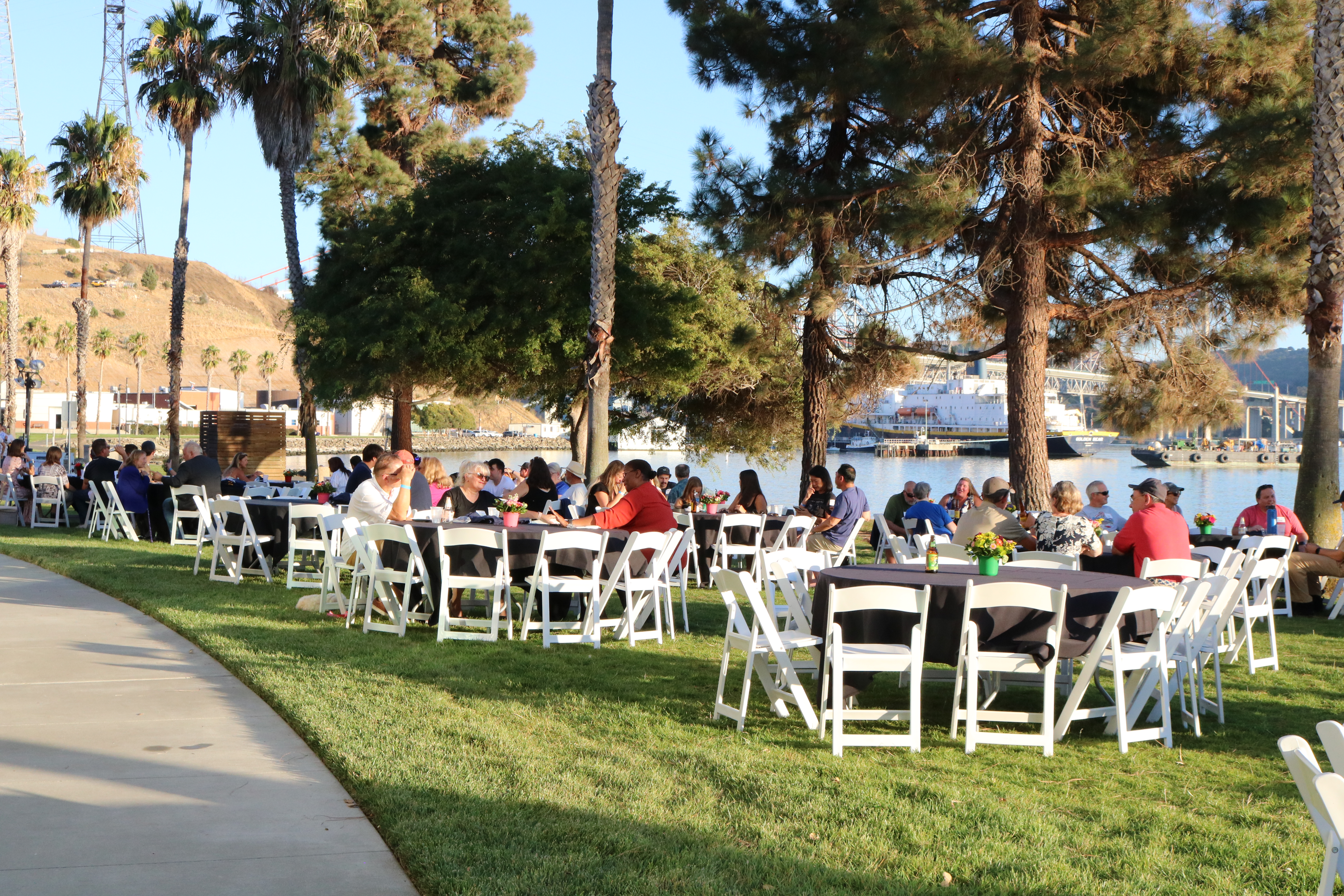 View of Cal Maritime Event on Lawn