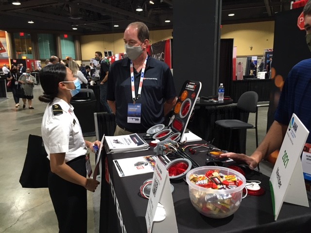 IBL Cadets visit booths at IANA Expo 2021