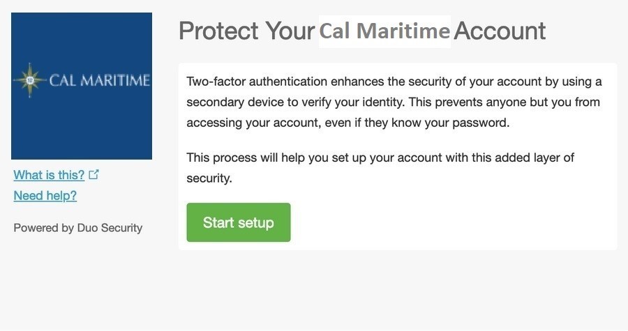 Protect Cal Maritime account