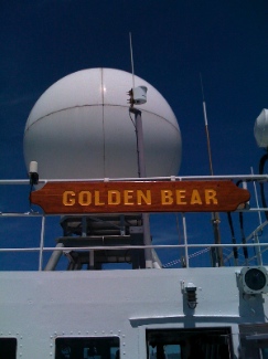 Picture of Satellite Antenna on Training Ship Golden Bear
