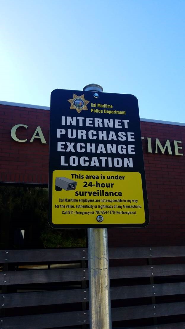 Sign for Internet Purchase Exchange Zone