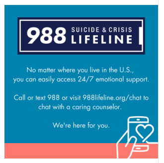 National Suicide and Crisis Lifeline 988