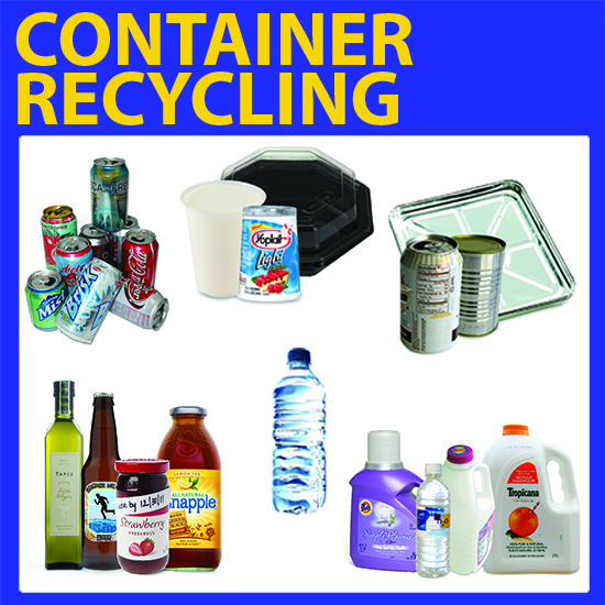 Container recycling graphic