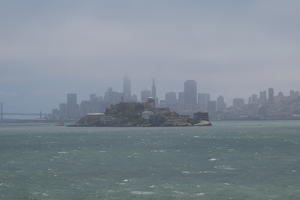 Alcatraz in distance