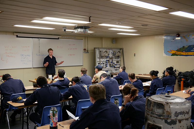 Cadets in classroom