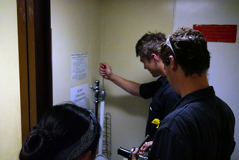 Cadets repair toilets