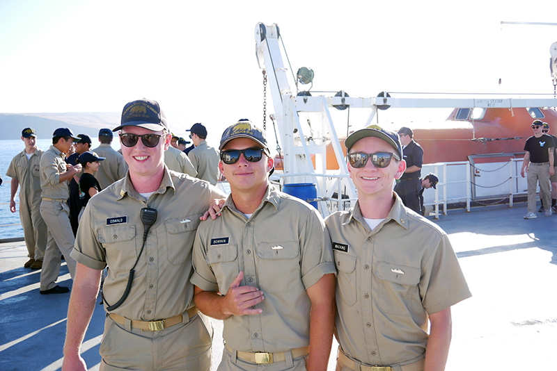 Smiling cadets