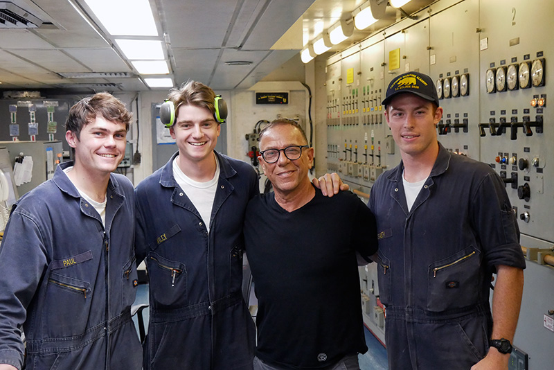 Cadets with Mr. Orlando