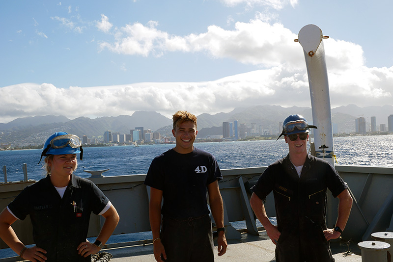 Cadets Bartels, Due, and Kresge