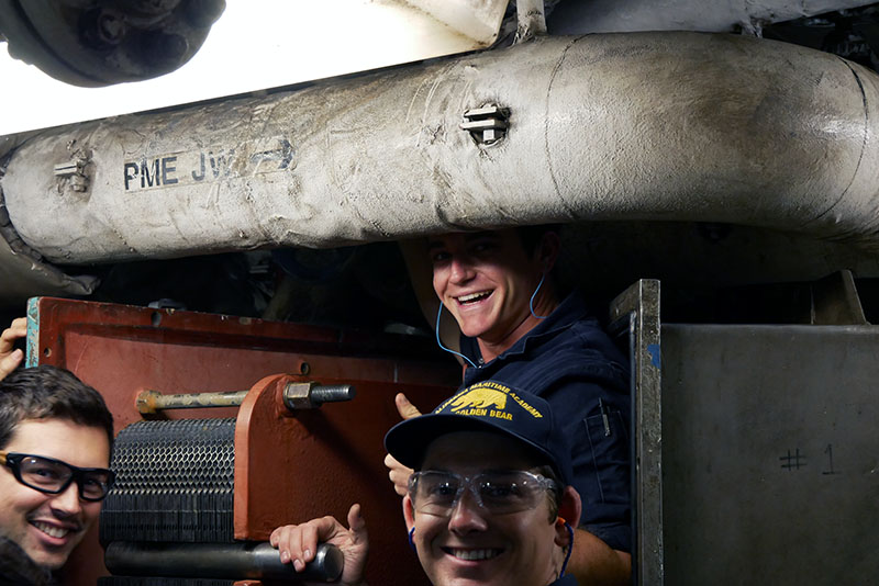 Cadets in the freshwater distiller