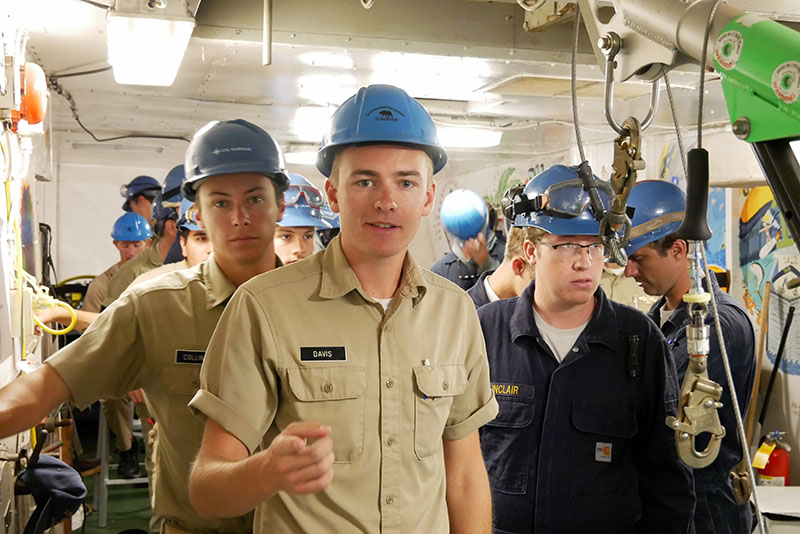 Cadets getting ready to enter tank