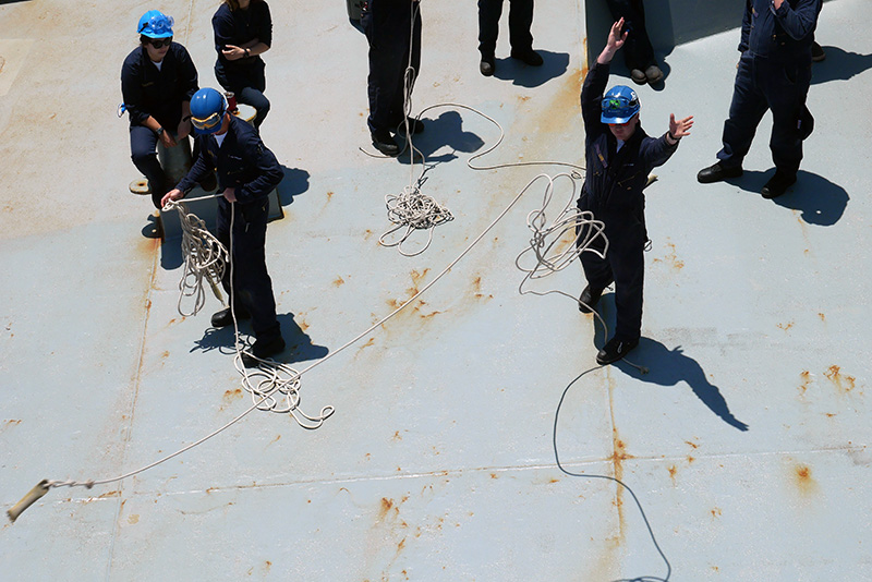 Cadets with ropes