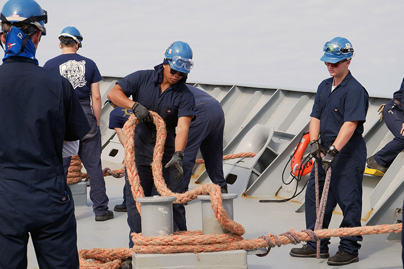 Cadets with ropes