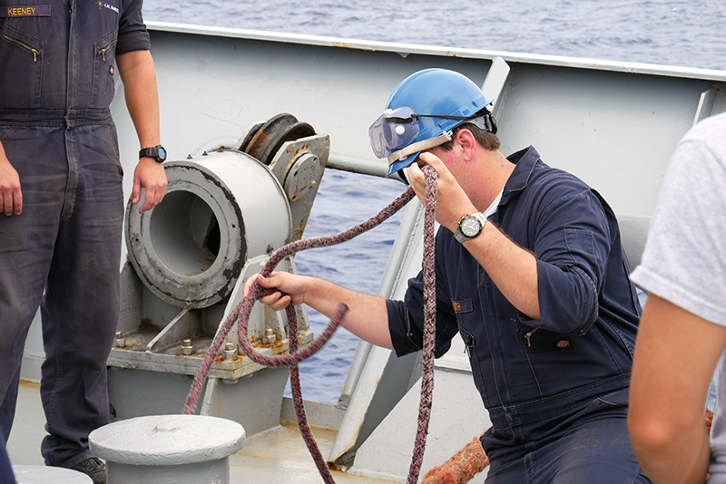 Cadet with rope