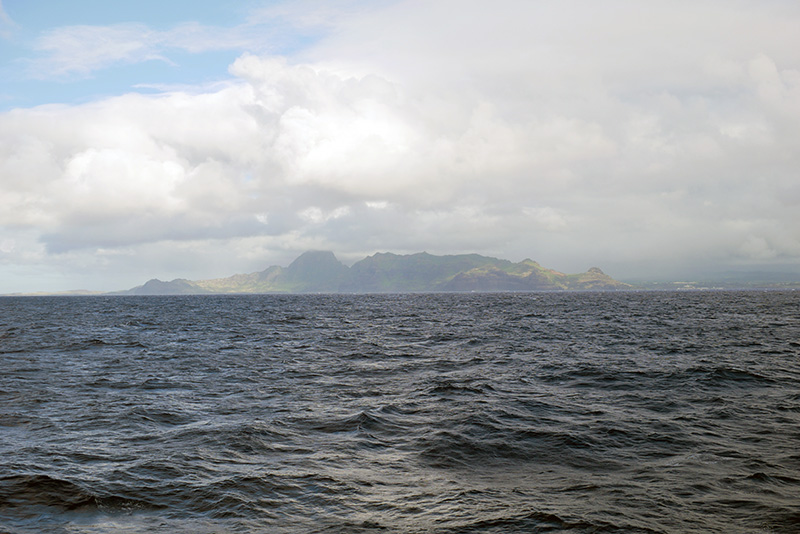 Island in the middle of the ocean