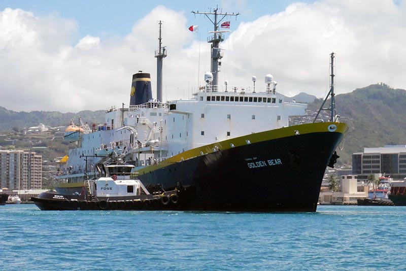 Training Ship Golden Bear from side
