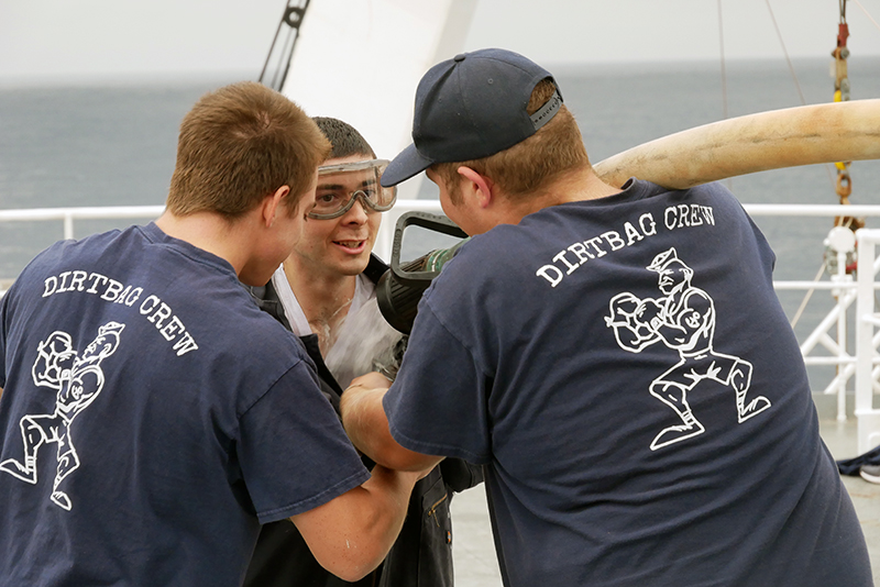 Cadets doing sinbad games