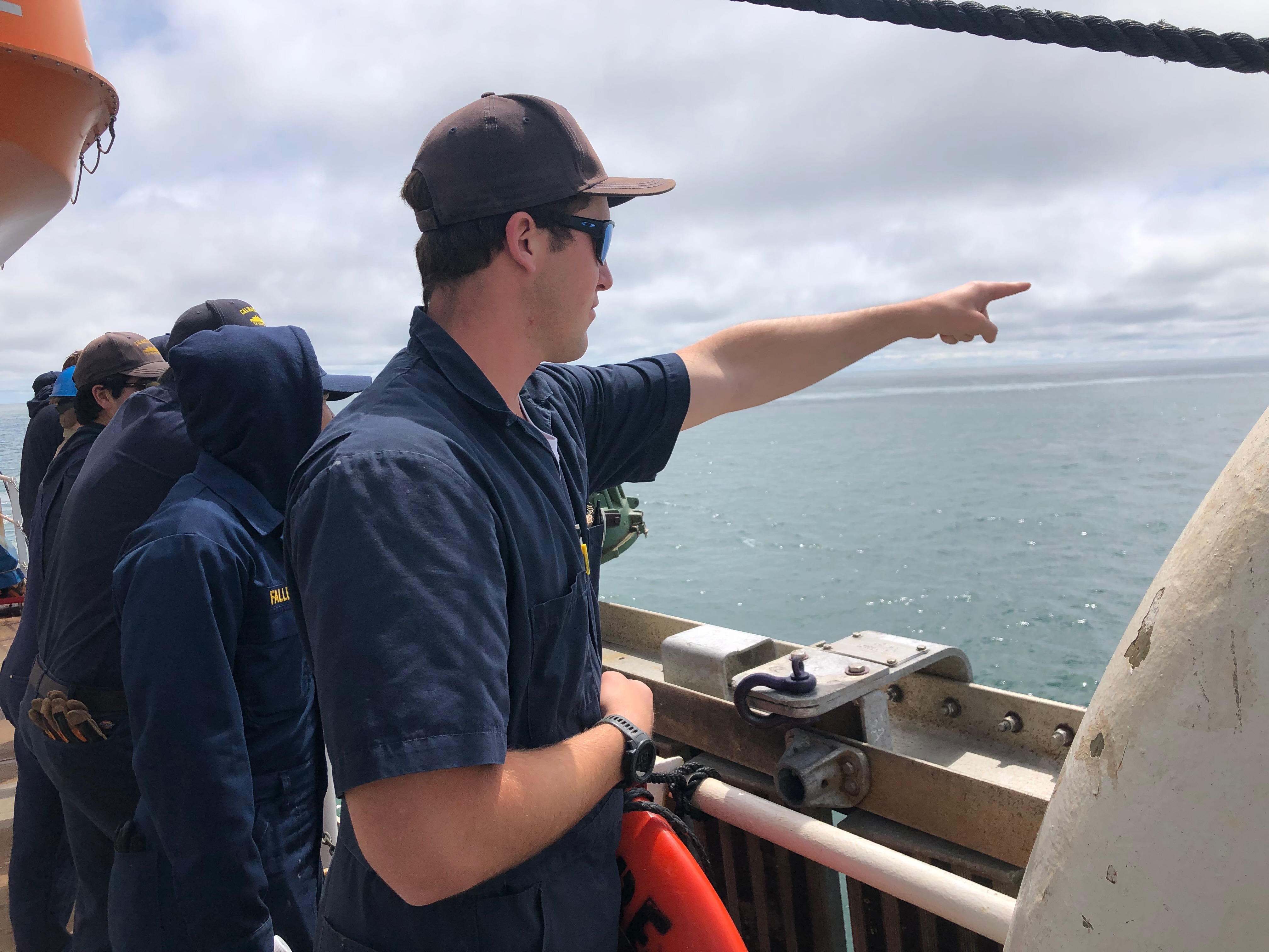 1C Cadet Rob Gehring points out to make sure he doesnt lose sight of the missing melon