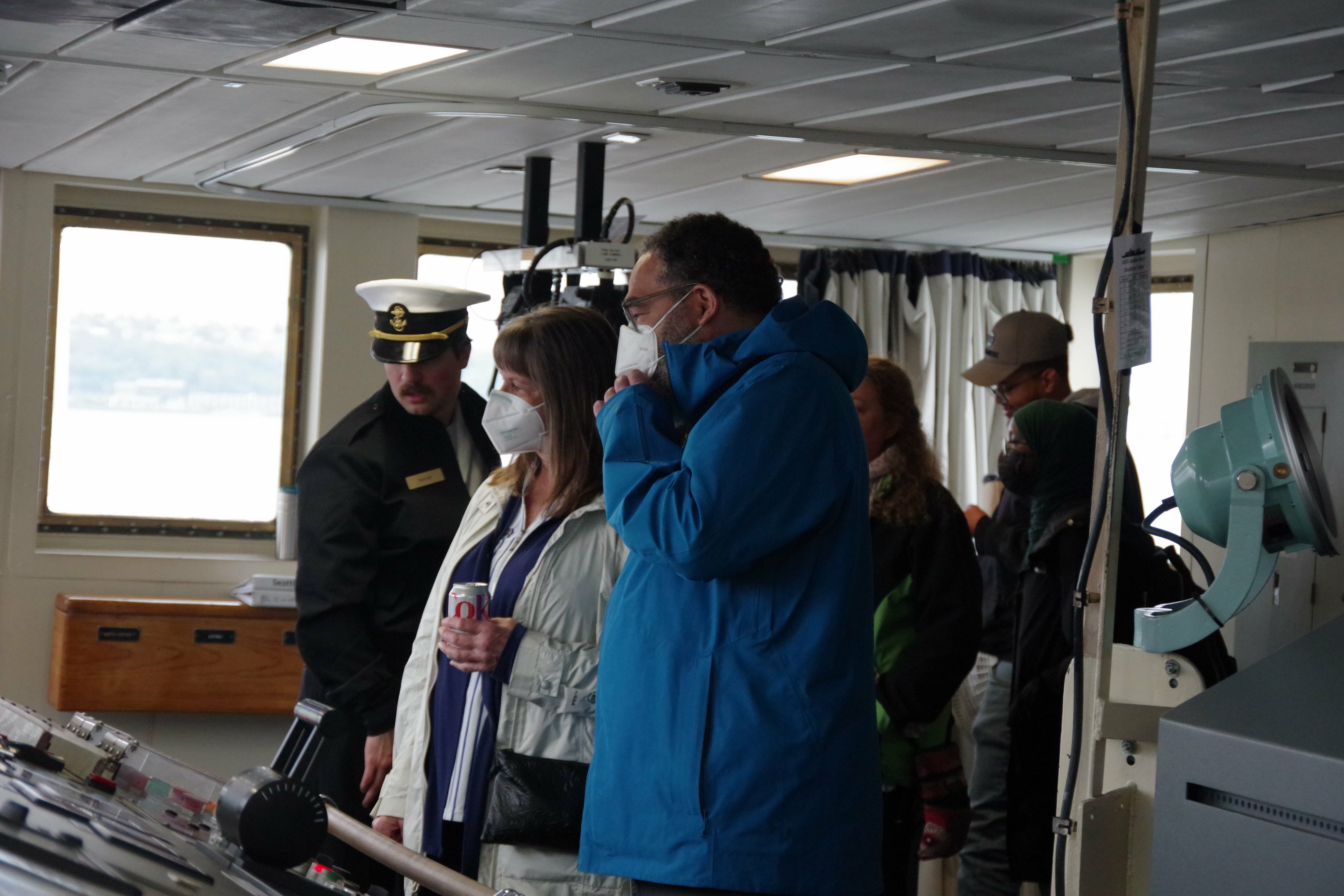 Cadets explaining bridge duties- Photo credit- Emily Robison