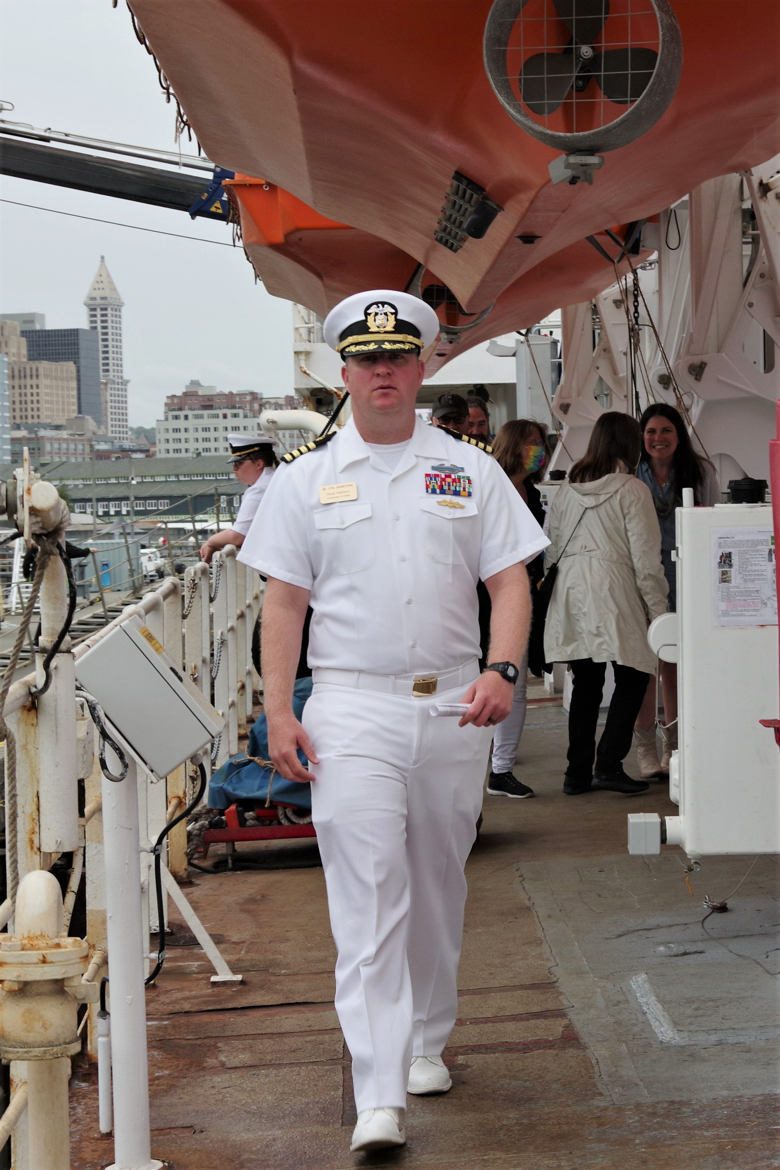 Commandant David Taliferro in dress whites- Photo credit- Emily Robison