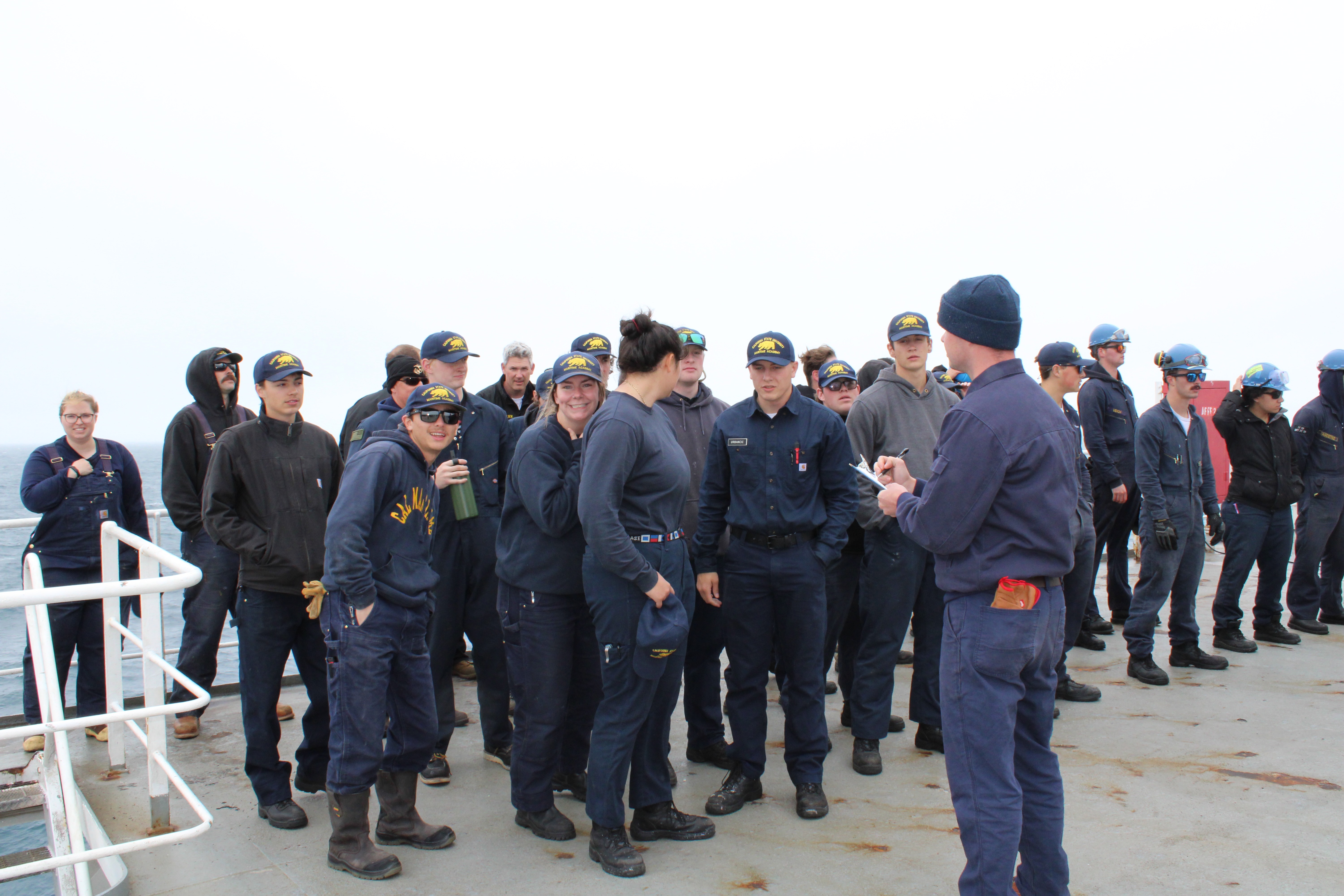 Cadets gather for a special Memorial Day formation - Cadet Erin Hulti smiles for the camera